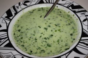 Spinatsuppe