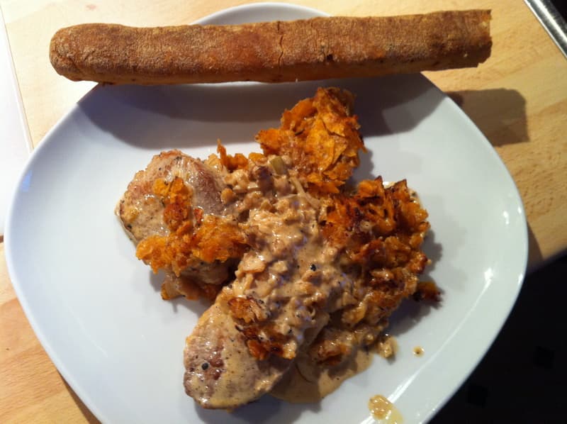 Chips Schweinemedaillons